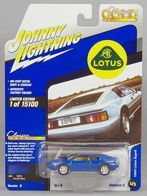 1989 Lotus Esprit "Pacific Blue" Johnny Lightning 1/64 Diecast